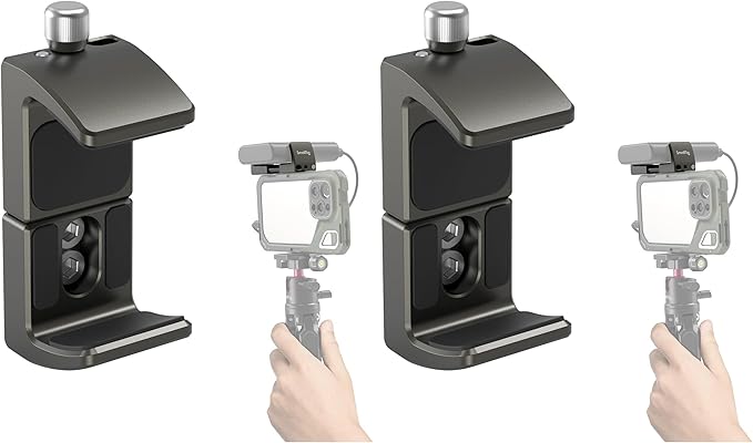 SMALLRIG Power Bank Holder, Power Bank Clamp Mount for Camera, Compatible with Width Range 2.1"–3.3" and Thickness Range 0.6"–1" Power Banks2790 (Pack of 2)