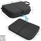 Gel Airplane Seat Cushion,Portable Travel Cushion for Long Sitting,Foldable seat Cushion for Airplane Seats, Office Chair, Camping, Bleachers, Flights, Commute