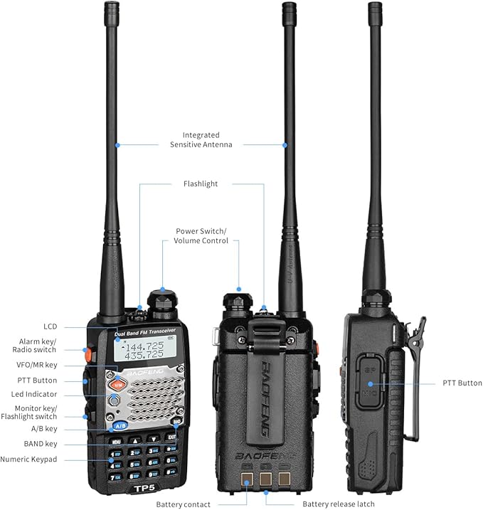 BAOFENG UV-5R Upgraded Version 8W ham Radio, 2rd gen UV5R (UV5R Upgrade Version) 1 Pack
