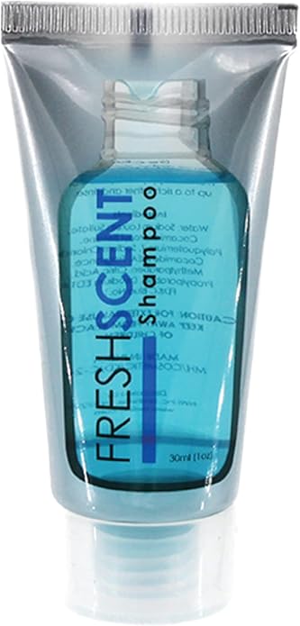 WNL Products 1400T Personal Care Travel Kit – TSA-Compliant Toiletries Set with Travel-Size Shampoo, Conditioner, Body Wash, Toothpaste, Toothbrush & More in Clear Pouch
