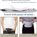Money Belt for Travel Women and Men Slim Hidden Travel Wallet with RFID Blocking