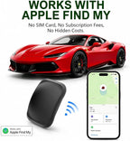 GPS Tracker for Vehicles(iOS Only),Magnetic Waterproof Car Tracker, No Monthly fees, Mini Portable GPS Tracker for Cars, Trucks, Motorcycle, Anti-Theft