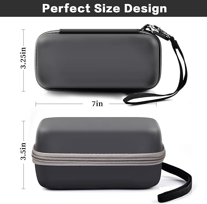 casmilee Case Compatible with Anker 737/735/ 736/717 USB-C Portable Charger Power Bank, Fast Foldable Wall PowerBank Bag for GaN Prime Nano II AC Adapter, Powercore Pocket for lights Cable - Black