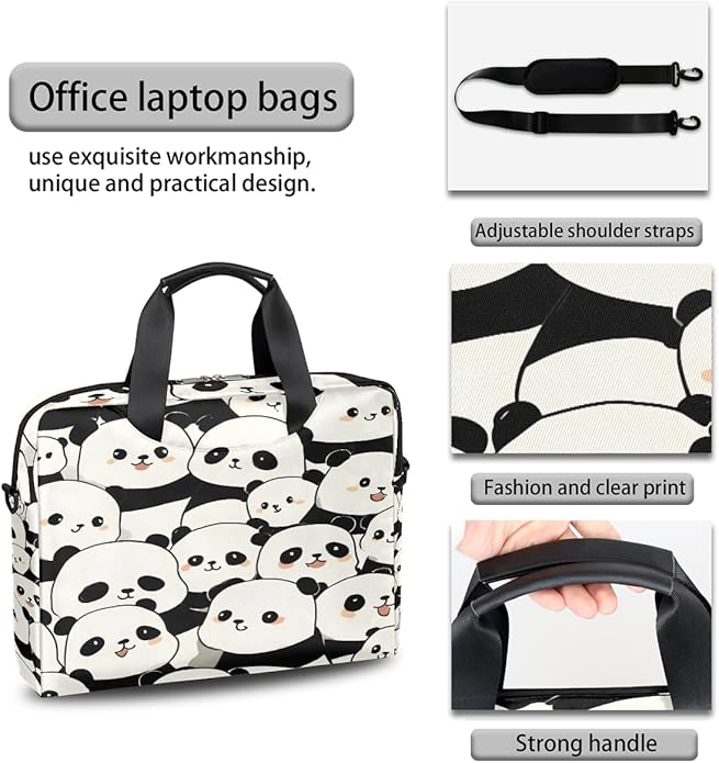 Cute Laptop Shoulder Bag for Women Men, Computer Laptop Bag Laptop Sleeve Case Laptop Satchel Briefcase Carrying Bag QA-1