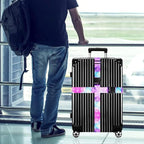 Luggage Straps for Suitcases TSA Approved-2 Pack Bright Personalized Luggage Belt Strap for Suitcase/Carry On Bag Luggage Accessories for Travel (Blue Marble)