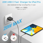 iPhone 17 16 15 Charger Fast Charging, [ETL Certified] 2 Pack 10FT USB C Charger Cable with 20W Type C Fast Charging Block for iPhone 17/17 Pro/17 Pro Max/16/16 Pro/16 Pro max/16 Plus/15（Black）