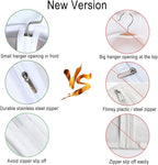 Garment Bags, Set of 5 Lightweight 33 Inch Suit Bags with Full Stainless Steel Zipper, Garment Bags for Storage/Closet/Travel (Translucent, 24 x33 Inches)