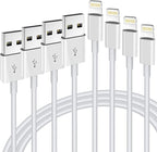 iPhone Charger Cable,Lightning to USB-A MFi Certified Cord 4PACK [3/3/6/6FT] Fast Charging Cord Compatible iPhone iPhone 12/12 PRO/Max/11/11PRO/XS/Max/XR/X/8/8Plus/7/6S/6/plus/iPad Air-White