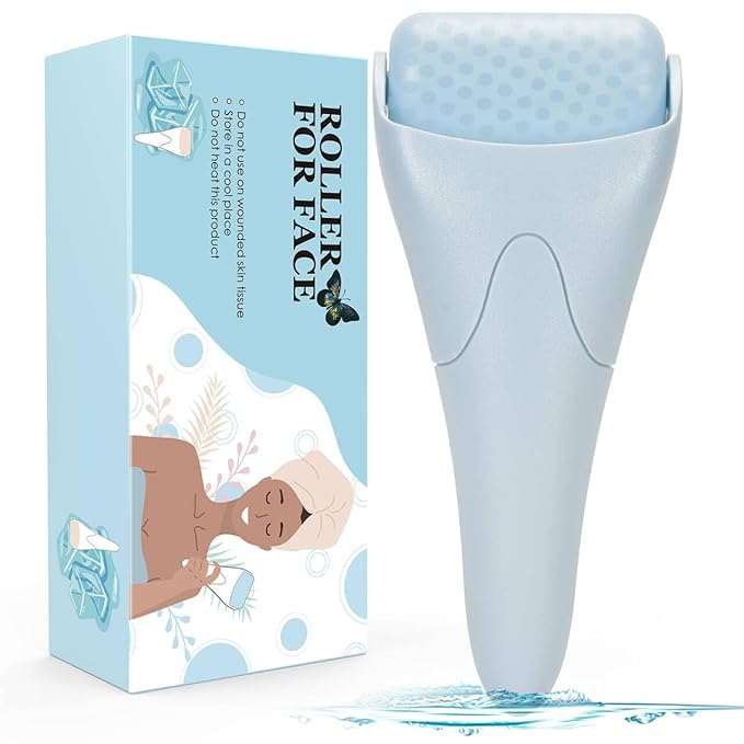 Fronnor Ice Roller for Face,Eyes,Facial Massager Tool,Soothing Skin Care Tool,Cooling Skincare Device for Puffiness,At-Home Spa Gift for Women