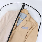 Garment Bags Clear Suit Bag for Closet Storage Hanging Clothes Dress Cover Bags (40" 12pcs-Black Edges)