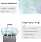 Girls Sports Duffel Bags Woman Travel Bag Overnight Duffle Bag Kids Sports Gym Bag With Shoe Compartment Wet Pocket (Matte Green)