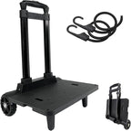Folding Backpack Luggage Cart with Elastic Straps, Lightweight Aluminum Frame for Travel, Work & Daily Use