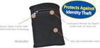 Cloudz : RFID Protection Travel Wrist Wallet - Black