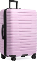 U.S. Traveler Boren Expandable Hardside Rugged Travel Luggage with 8 Spinner Wheels, Lavender, Checked-Large 30-Inch