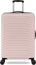 Everest Expandable Hardsided Spinner (Pink, 24-Inch Checked Medium)