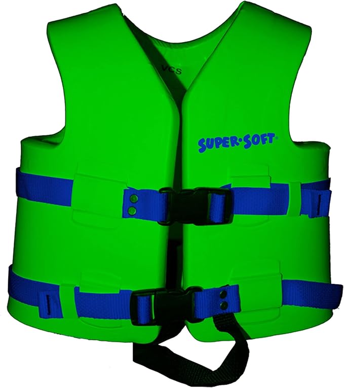 TRC Recreation Super Soft Child Life Jacket USCG Approved Vinyl Coated Foam Swim Vest for Kids Swimming Pool and Beach Gear