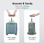NUTRI FIT Luggage Scale Travel Digital Suitcase Weight Scale Portable Bag Weighing Scale Baggage Weigher, LCD Display 110lb/50kg Electronic Handheld Balance for Packages Airplane Travel Essentials