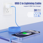3Pack USB C to Lightning Cable 6FT, Fast Charging Cord for iPhone 14, Replacement for Apple Original Charger Cable for iPhone 14 13 12 11 Pro 11 XS MAX XR 8 7 6s Plus