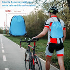 Drawstring Backpack Bulk 20 Pcs Draw String Backpack Bags DIY Gym Sports Traveling Yoga Cinch Bag Sackpack Drawstring (Sky Blue light blue)