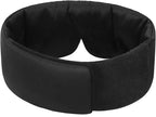 Weighted Facemask Silk ALASKA BEAR Eye Mask for Sleeping, Wraparound Style Compression, Wide Headband and Large Ear Coverage, Microwavable Beads Filled