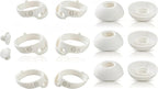6 Pairs Replacement Ear Tips for Bose QuietComfort Ultra Earbuds (2023) & Bose QuietComfort Earbuds II (2022) - Anti-Slip Silicone Wingtip Covers Eartip-White