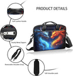 Laptop Shoulder Bag for Women Men, Waterproof Computer Case Messenger Bag Briefcase for Business Office Travel