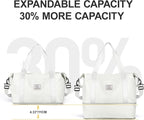 Travel Duffel Bag, Sports Tote Gym Bag, Shoulder Weekender Overnight Bag for Women