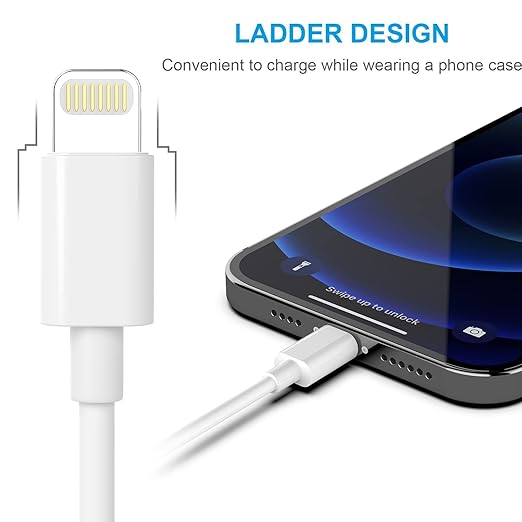 AZMOGDT Apple MFi Certified iPhone Charger 5pack [6/6/6/10/10FT] Long Lightning Cable Fast Charging Cord iPhone Charging Cable for iPhone 14/14 Pro/Max/13/12/11 Pro Max/XS MAX/XR/XS/X/8/Plus