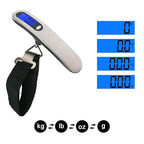 Luggage Scale, 50kg/110lb Portable Mini Suitcase Scale Household Digital Display Scale Applied Aircraft Luggage Outdoor Scale Weighing Balance