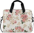 Beautiful Roses Vintage Floral Laptop Case, 15.6 inch Laptop Bag, Waterproof Laptop Sleeve, Protective Briefcase for Women Men