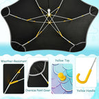 ALAZA Kids Umbrella Stick Umbrellas Cute Umbrella for Boys Girls Toddler UV/Sun Rain Windproof