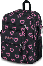 JanSport Laptop Backpack - Computer Bag with 2 Compartments, Ergonomic Shoulder Straps, 15” Laptop Sleeve, Haul Handle - Happy Hearts Black