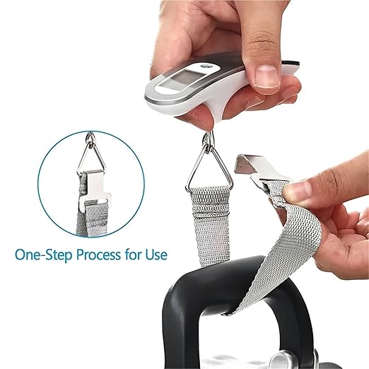 Luggage Weight Scale, 5pcs Portable Digital Hanging Scale LCD Luggage Suitcase Baggage Weight Balance Travel Electronic Scale with Belt 50kg/110lb,for Travel