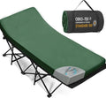 CYMULA Camping Cot Mattress 2in Memory Foam Sleeping Pad,Soft Warm Non-Slip Camping Mattress Topper with Retaining for Adults,Portable Roll up Pad for Travel（only Mattress）