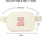 Gitus Personalized Gifts Birthday Gifts for Girls Fanny Pack Cross Body Bags with Initial Letter Preppy Stuff Gifts for Her Girlfriend Wife Sister Friends Mom (Ivory-Z)