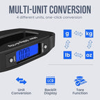 50kg/10g Portable Luggage Scale Digital Mini Fish Hook Hanging Scale Electronic Weight Scale for Travel Household Outdoor Weighing