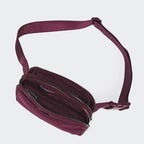 Pander Everywhere Belt Bag for Women, 5 Zipper Pockets Nylon Crossbody Fanny Pack Purse (Red Merlot)