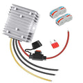 LeMotech DC 48v/72v to 12v Converter 10A 120W Step Down Converter Voltage Reducer IP68 Waterproof Transformer for Golf Cart Truck Boat Vehicle