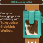 RFID Blocking Boot Wallet with Security Chain & Zipper Lock – Genuine Leather Wallets for Men, Travel Wallets Women, Minimalist Leather Card Holder