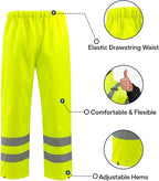 NORTHSKY Hi-Vis Reflective Rain Suit Waterproof Safety Rain Jacket Rain Gear for Men and Women Fishing Outdoor Work Raincoats