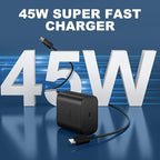 45W USB-C Super Fast Charger Type C Android Phone Charging Block with 10FT Cable for Samsung Galaxy S26 S25 S24 S23 Ultra/S26 S25 S24 S23 S22 S21 S20/Note 10/20, Galaxy Tab S8
