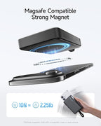 CUKTECH Magnetic Power Bank, 10000mAh Portable Charger, 20W Fast Charging & 7.5W Wireless, Built-in USB-C Cable, Battery Pack for iPhone 15/16/17 Series, Samsung, for Travel, Work & Daily Use