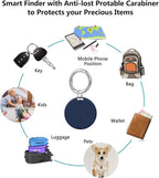 Aircawin GPS Tracker Case,Key Item Finder Locator,No Monthly Fee App for iOS/Android 2023 Latest,Portable Anti-Lost Bluetooth Mini Tag Item Tracker for Luggages/Kids/Pets/Phone/Wallet/Bag-1Pcs-Blue