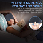 Mavogel Full Coverage Sleep Mask for Sleeping, Light Blocking Eye Mask with Adjustable Closure, Ultra Soft Breathable Modal Eye Cover for Women Men, Pressure-Free for Travel, Nap & Shift Work