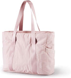 BAGSMART Tote Bag for Women, Tote Bag with Zipper Work Tote with Compartments Nurse Shoulder Hanbag for Travel, Gym