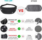 Travel Money Belt for Men and Women hidden slim passport holder - travel wallet with RFID blocking under clothes to protect Cash, Credit Cards and Documents (GRAY)