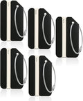 5Pack Black Aluminum Luggage Tag with Name ID Card Perfect to Quickly Spot Luggage Suitcase by Ovener