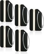 5Pack Black Aluminum Luggage Tag with Name ID Card Perfect to Quickly Spot Luggage Suitcase by Ovener