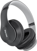 Wireless Bluetooth Headphones Over Ear 65H Playtime HiFi Stereo Headset with Microphone and 6EQ Modes Foldable Bluetooth V6.0 Headphones for Travel Smartphone Computer Laptop