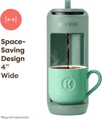 Keurig K-Mini Mate Single Serve K-Cup Pod Coffee Maker, Brews Up to 12 oz Cup, Compact Portable Coffee Machine for Small Spaces, Great for Dorms & Offices, Glamping Green